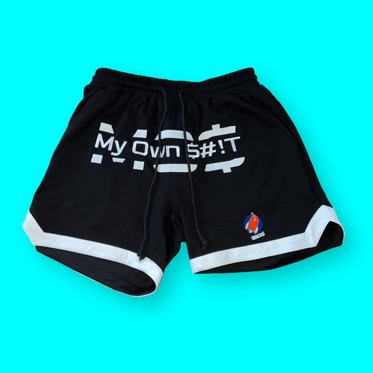 M.O.$ over the knee shorts (embroidery)